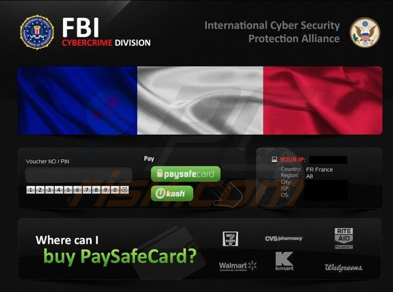 FBI Cybercrime Division and ICSPA ransomware virus