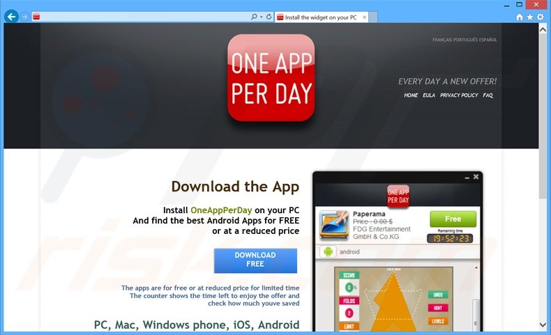 OneAppPerDay adware