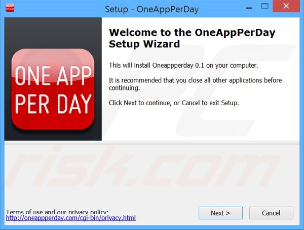 OneAppPerDay installer