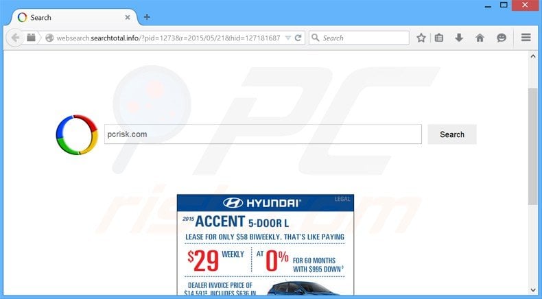 websearch.searchtotal.info browser hijacker