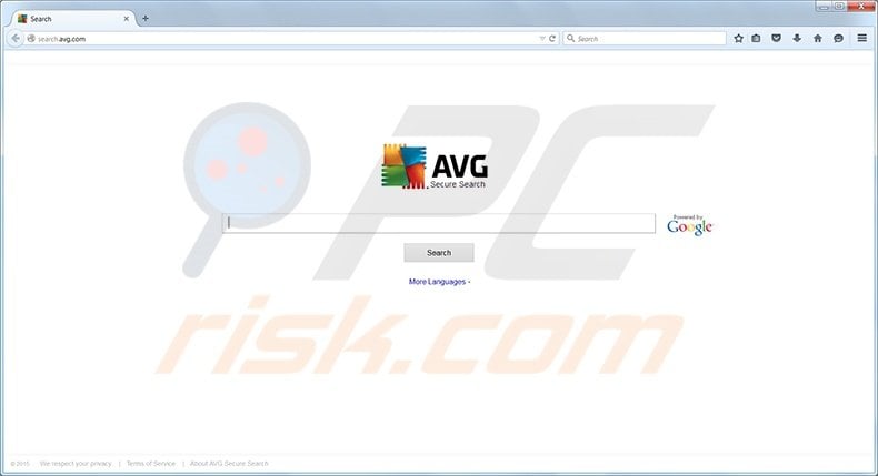 AVG Search redirect page