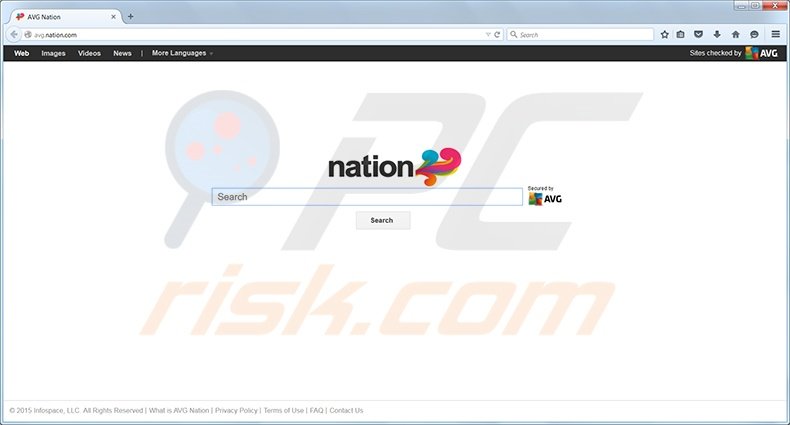 Nation search redirect page