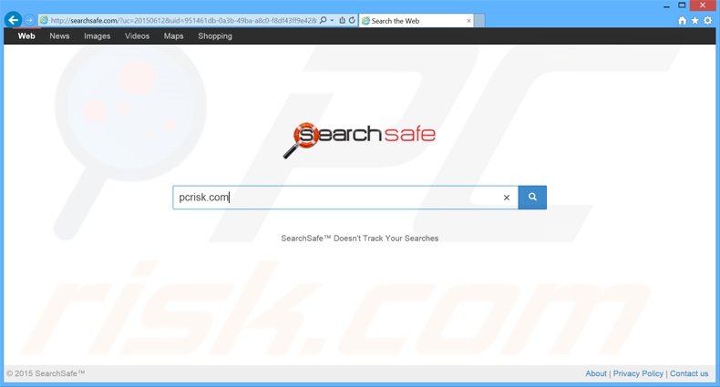 searchsafe.com browser hijacker