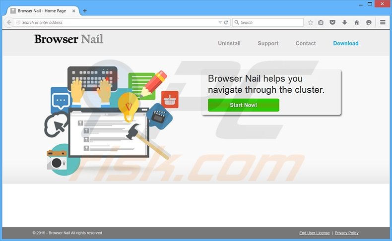 Browser Nail Ads