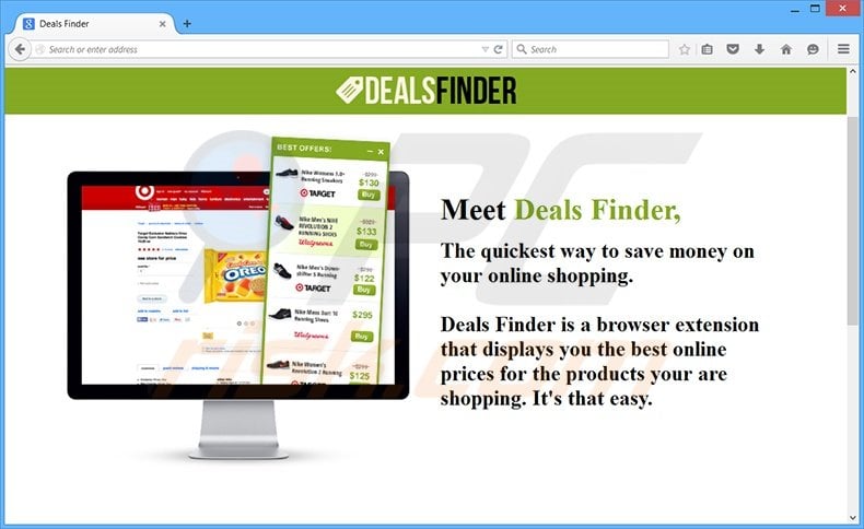 Deals Finder adware