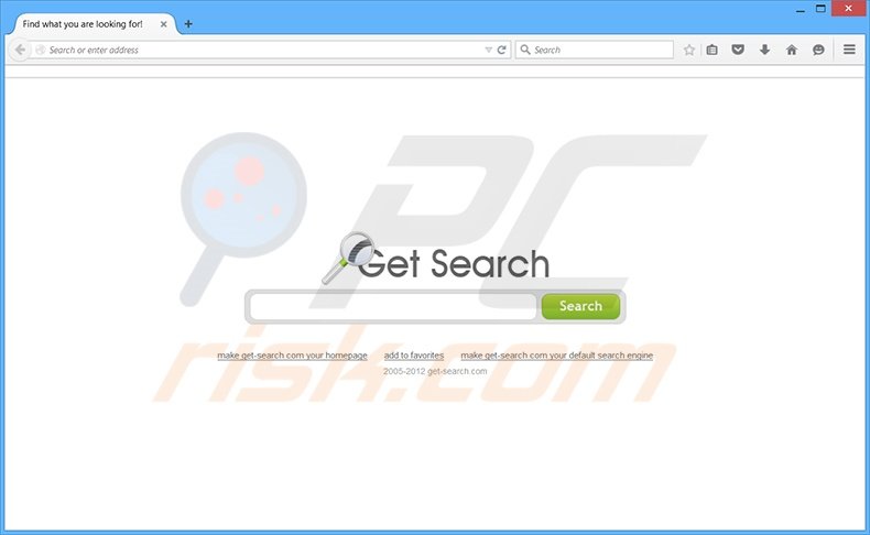 Get-Search homepage