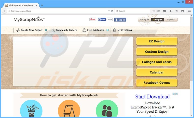 MyScrapNook browser hijacker