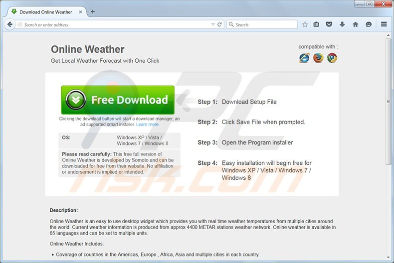 Online Weather adware