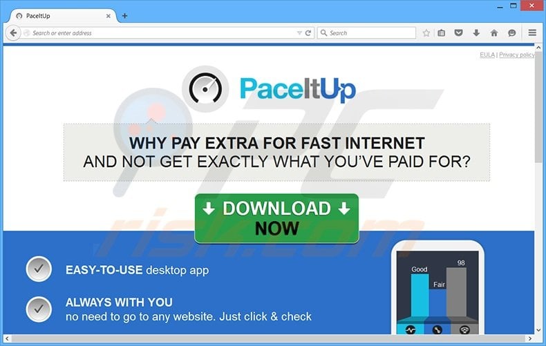 PaceItUp adware