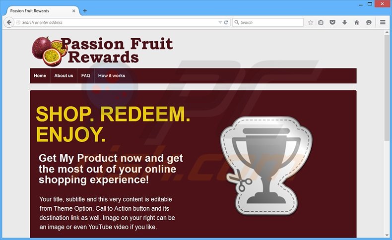 Passion Fruit Rewards adware