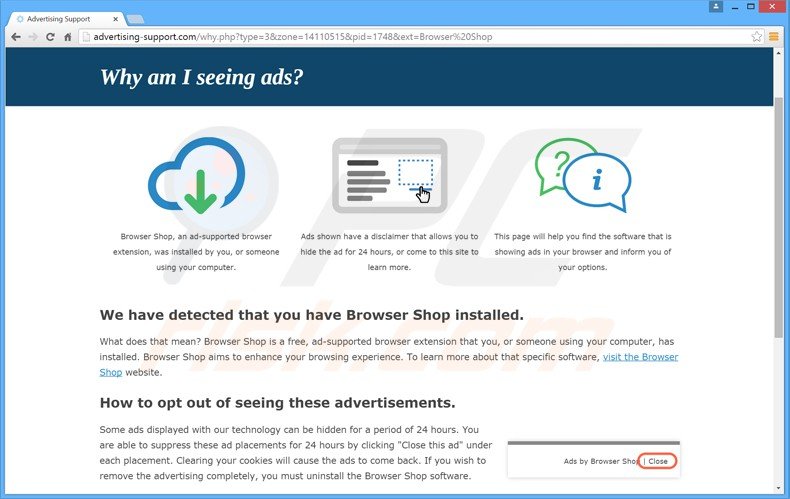 browser shop adware