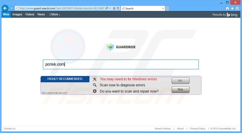 guard-search.com browser hijacker