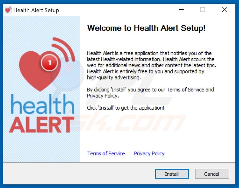 health alert installer setup