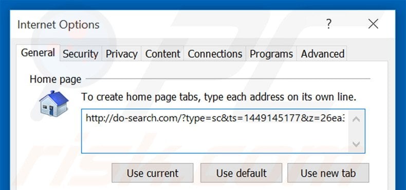 Removing do-search.com from Internet Explorer homepage