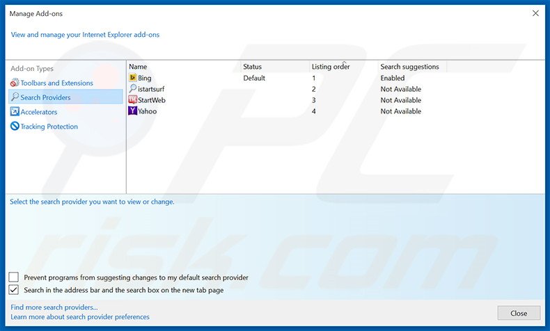 Removing do-search.com from Internet Explorer default search engine