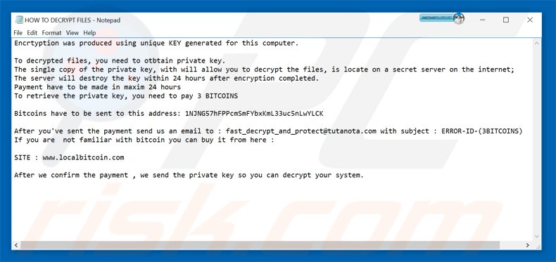 xorist ransomware how to decrypt files txt