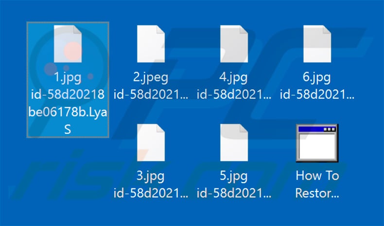 Files encrypted by LyaS