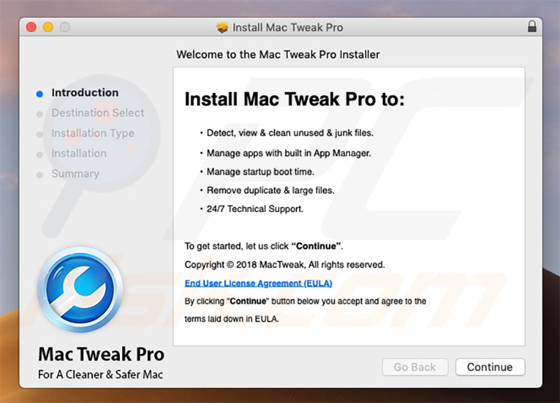 Mac Tweak Pro installation setup