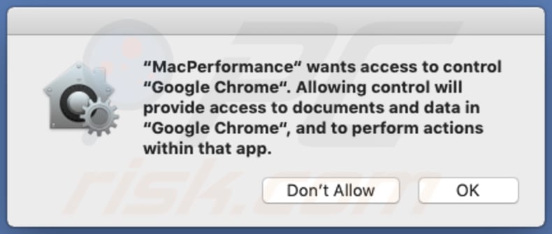 MacPerformance asking for various permissions