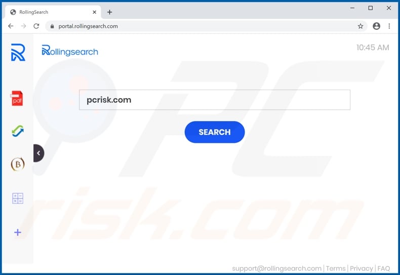 rollingsearch.com browser hijacker