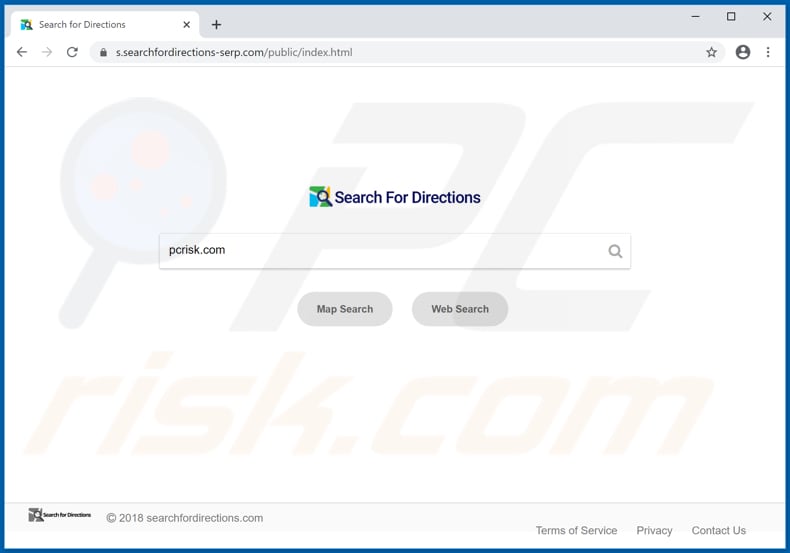 s.searchfordirections-serp.com browser hijacker