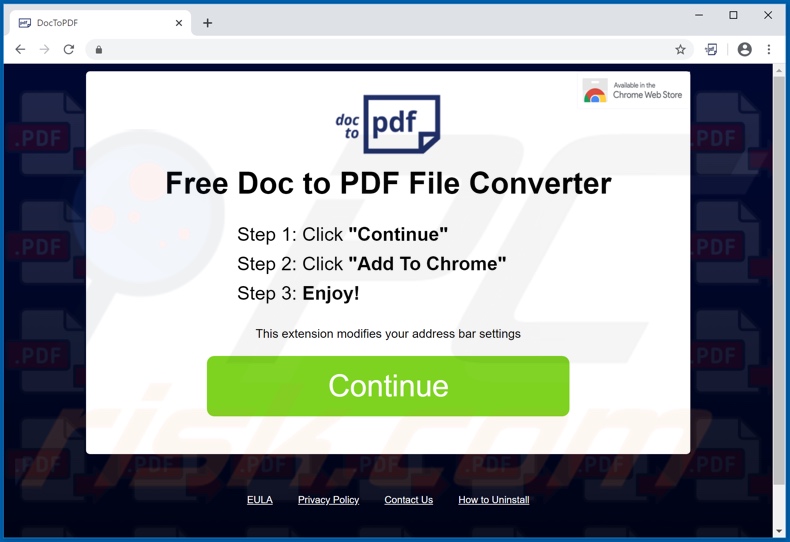 Easy conversion browser hijacker promoter