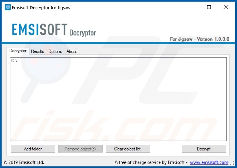 Emsisoft decryption tool
