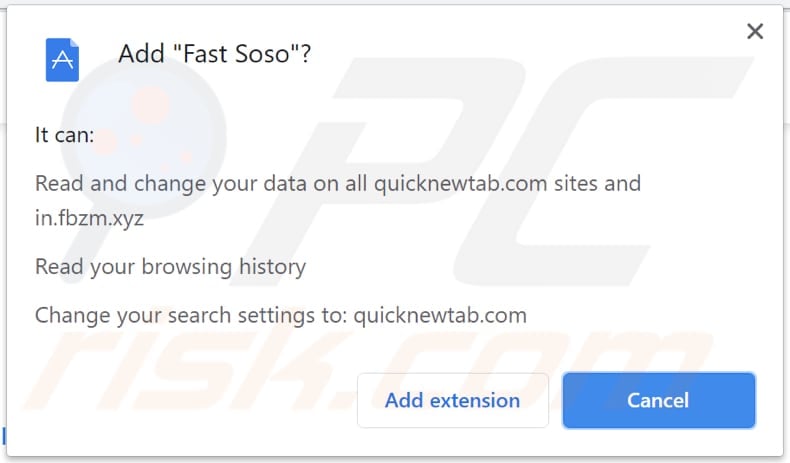 fast soso unwanted app asks for a permission to be installed