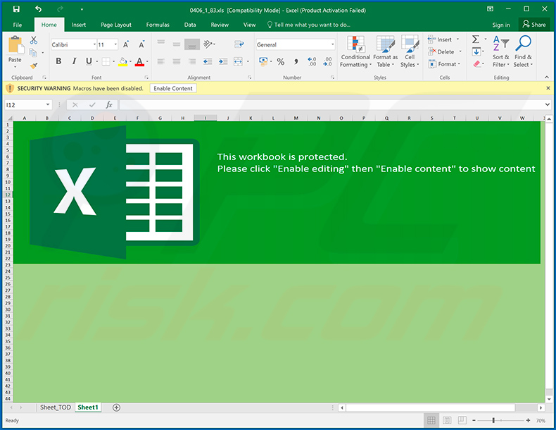 Malicious Excel file designed to inject Ursnif trojan (2020-06-11)