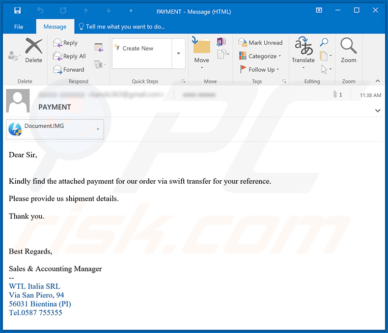 Spam email used to spread FormBook malware (2020-09-09)