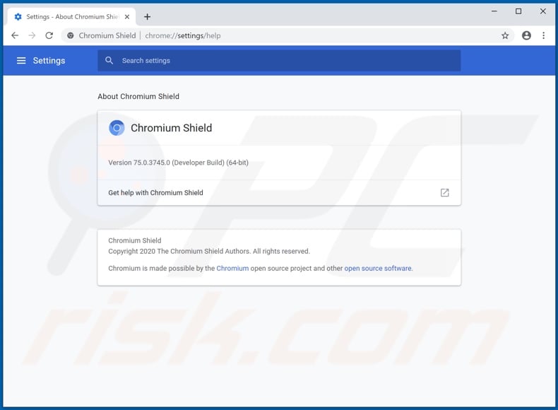 Chromium Shield rogue browser
