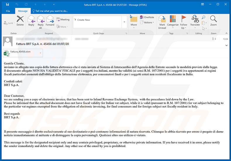 Inland Revenue Exchange System spam email used to spread Ursnif trojan