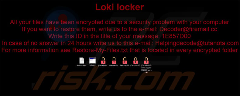 Loki Locker decrypt instructions (desktop wallpaper)