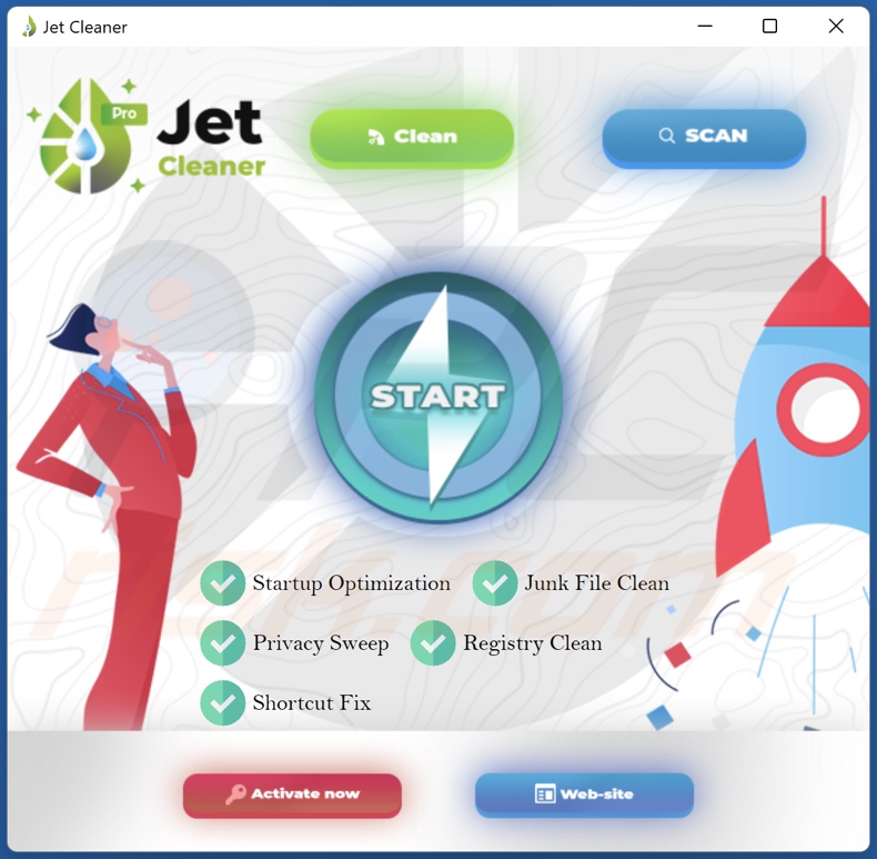 Jet Cleaner unwanted application