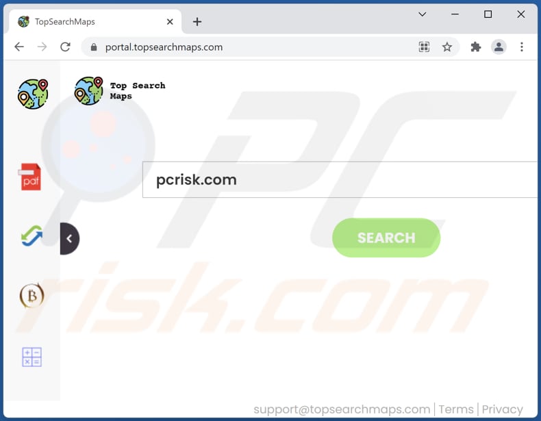 topsearchmaps.com browser hijacker