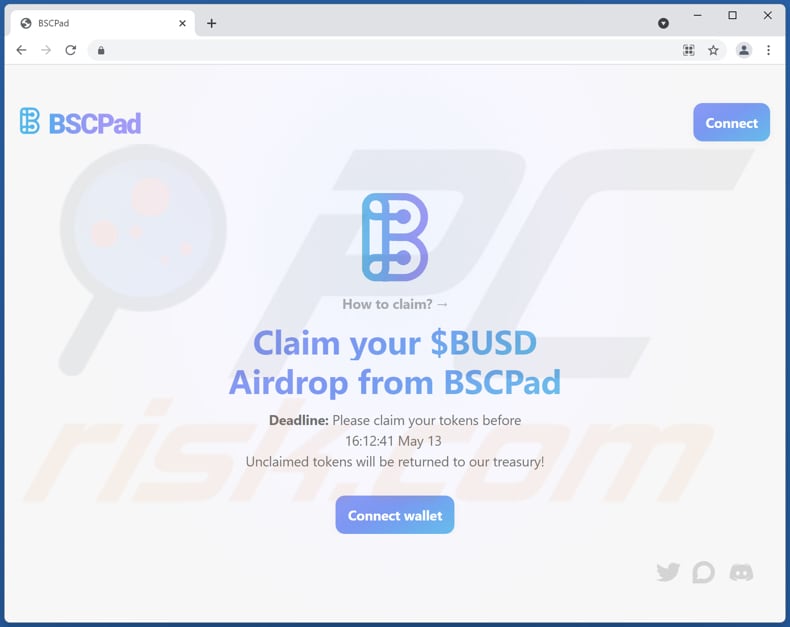 BSCPad $BUSD giveaway scam