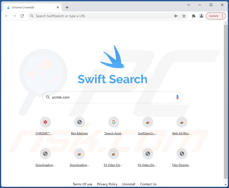 swiftsearch.com browser hijacker