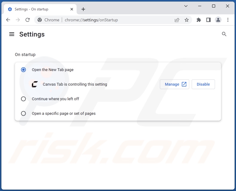 Removing srchingot.com from Google Chrome homepage