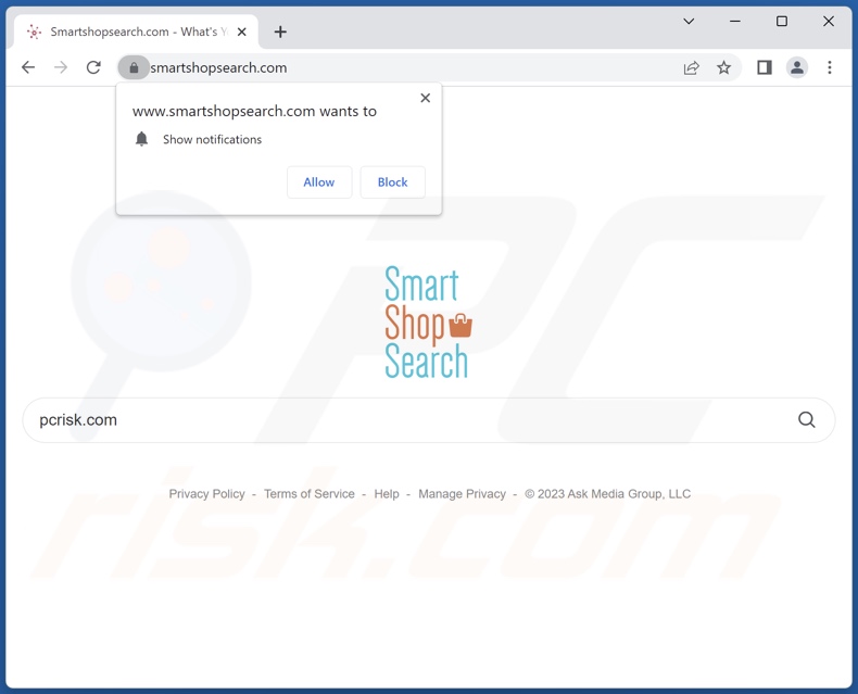 smartshopsearch.com browser hijacker
