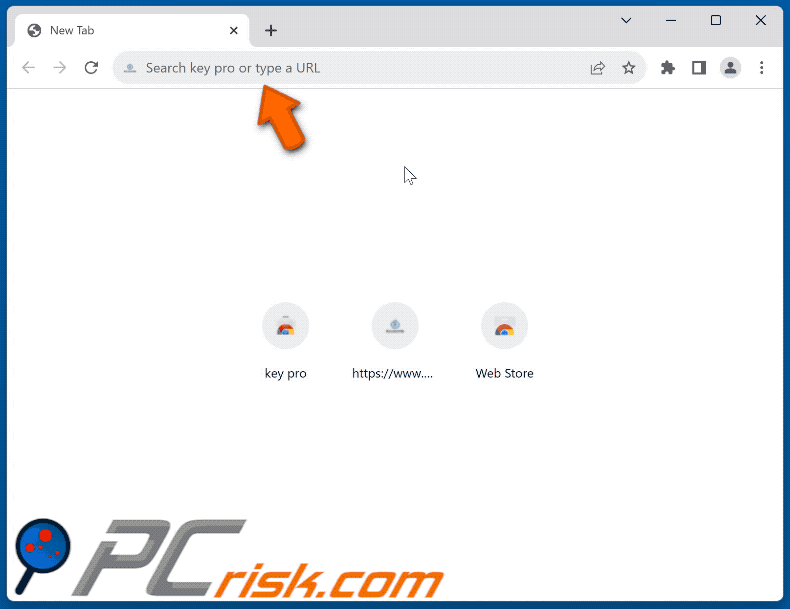 key pro browser hijacker redirecting through keysearchs.com and search-checker.com to Bing (GIF)