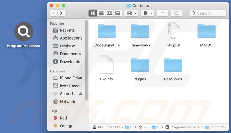 ProgramProcessor adware install folder