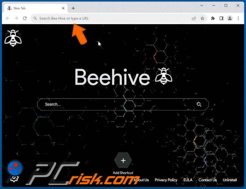 Bee Hive browser hijacker search.beehivetab.com redirects users to bing.com