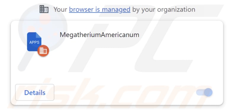 MegatheriumAmericanum malicious extension
