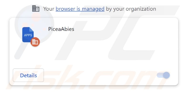 PiceaAbies malicious extension