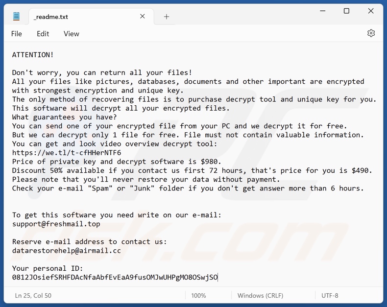 Zpas ransomware text file (_readme.txt)