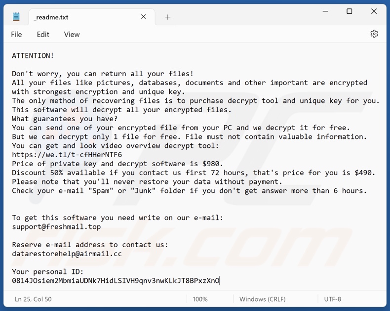 Zput ransomware text file (_readme.txt)