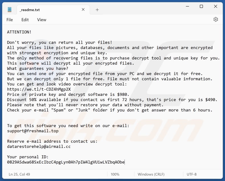 Gycc ransomware text file (_readme.txt)
