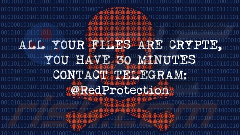 RedProtection ransomware wallpaper