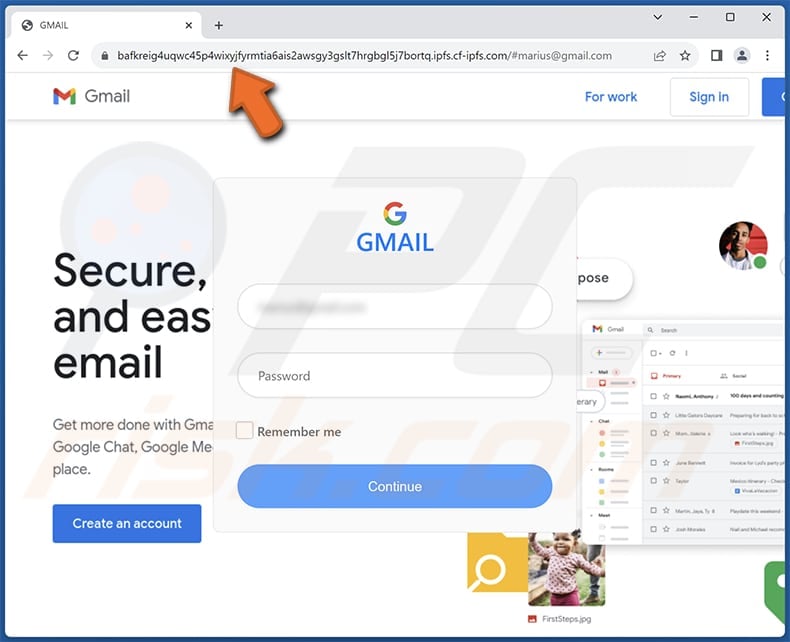 Incoming Mail Notification email scam phishing website