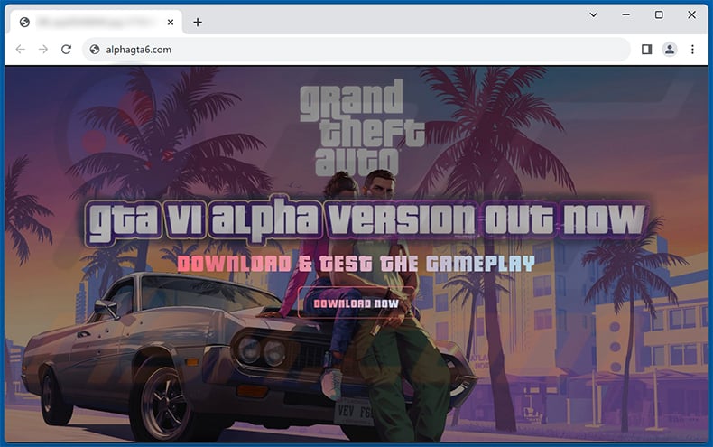Fake Grand Theft Auto (GTA) 6 download website (alphagta6[.]com) spreading Lumma stealer